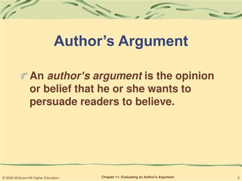 what evidence does the author include in his arguments